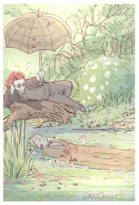 Pin By Amanda Minter On Good Omens In Good Omens Book Cute Gay Fan Art
