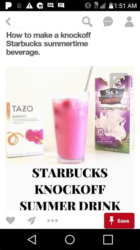 Pin By Miesha Brown On Tips Starbucks Drinks Recipes Healthy