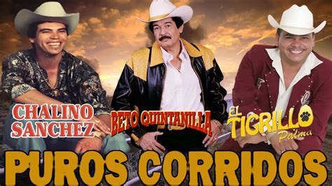 Puros Corridos Mix 2024 El Tigrillo Palma Y Chalino Sanchez Y Beto