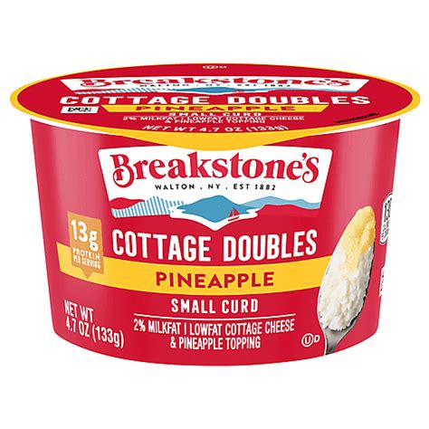 Breakstone S Cottage Cheese Lowfat Pineapple Milkfat Small Curd