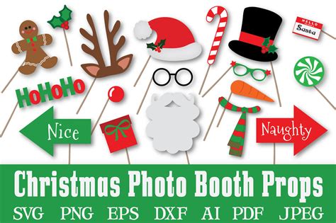 Christmas Photo Booth Printables