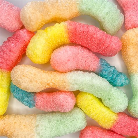 Freeze Dried Sour Worms Freeze Dried Gummy Worms Freeze Etsy