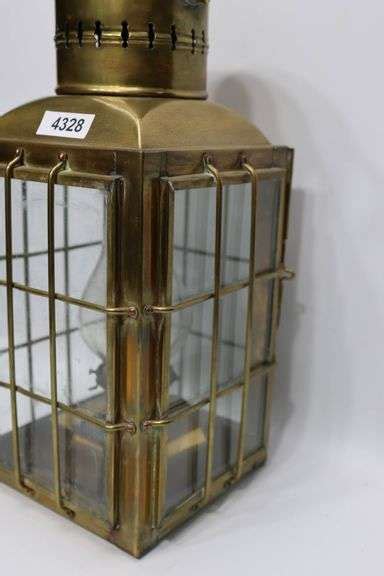 Vintage English Brass Nautical Lantern Dixon S Auction At Crumpton