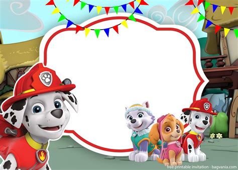 Paw Patrol Printable Birthday Card