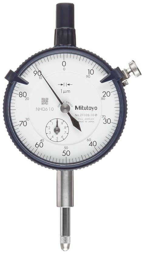 Mitutoyo 2046SB Dial Indicator M2 5X0 45 Thread 8mm Stem Dia Flat