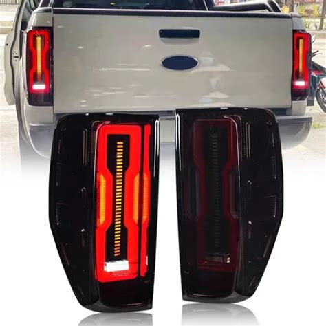 Par Lanterna Full Led Sequencial Ford Ranger 2013 2023 Fume