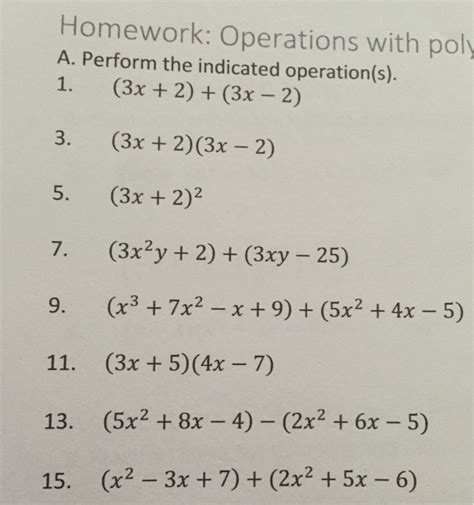 Solved Perform The Indicated Operation S X X Chegg