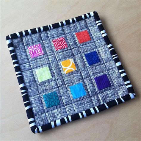 Nina With Freckles Finished Mug Rug