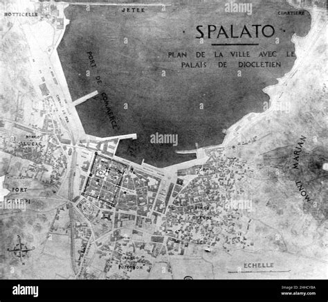 Split City Plan 1912 Stock Photo Alamy