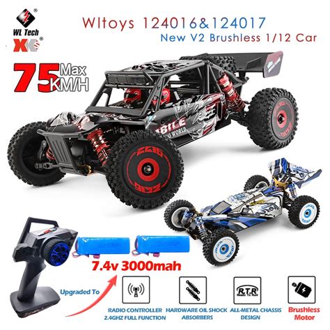 Qsjzhy Wltoys V Brushless Rc Car Km H High Speed