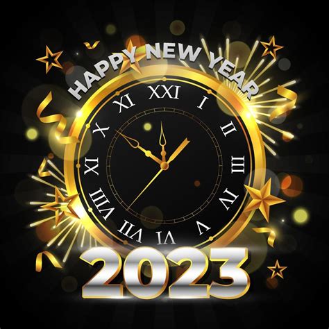 Count Down New Year 2023 Clock Concept 13399744 Vector Art At Vecteezy