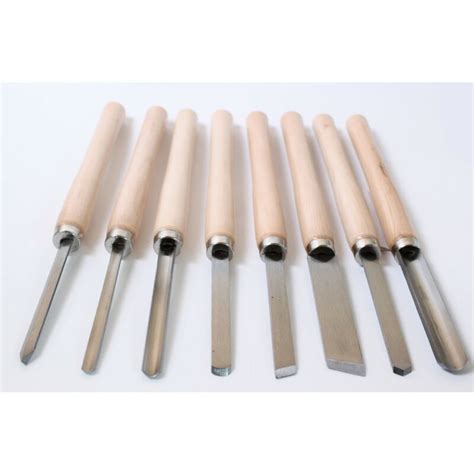 CH181 SGORBIE SCALPELLI PER TORNIO LEGNO 360 MM SET KIT 8 PZ