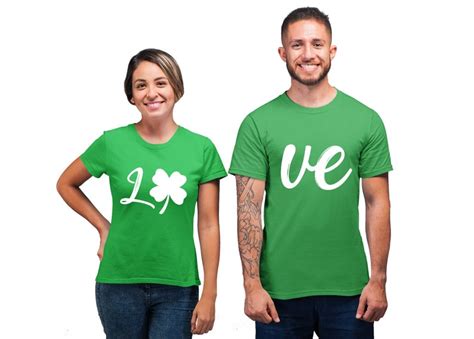 Matching Couples St Patrciks Day Shirts Lo Ve Couples St Etsy