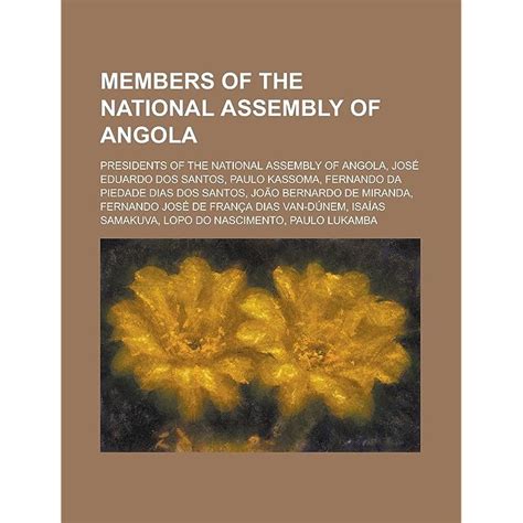 Buy Members Of The National Assembly Of Angola Paulo Kassoma Joao