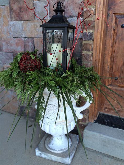 Front Porch Christmas Decor Love To Use My Planters For Something Fun