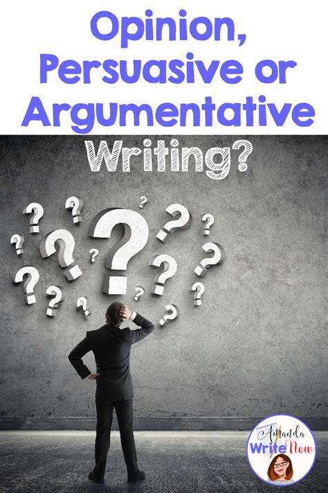 Opinion Persuasive Or Argumentative Writing Cover Amanda Write Now