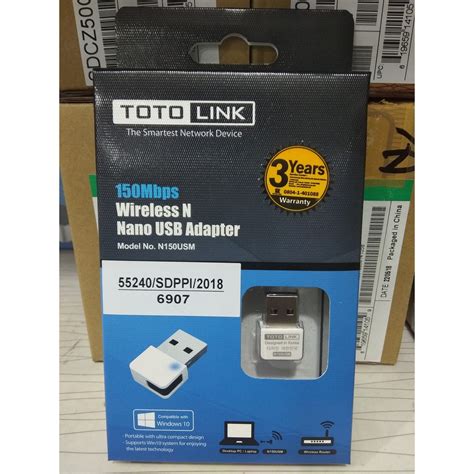 Jual TOTOLINK N150USM Nano Wireless N USB Adapter 150Mbps Shopee