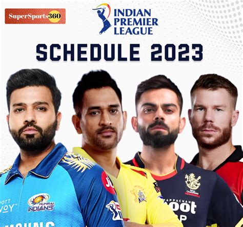 Ipl Schedule 2023 Match Time Table Venue Fixtures Team List