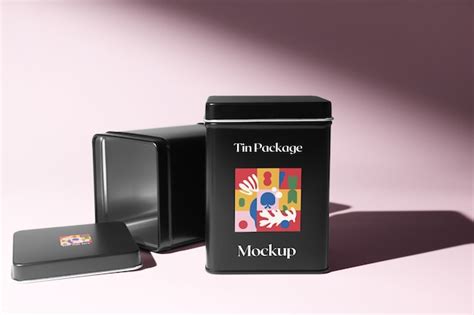 Premium Psd Tin Package Mockup Design