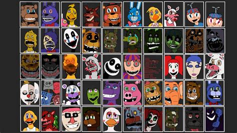 Fnaf Ultimate Custom Night Roster By Barkham123 On Deviantart