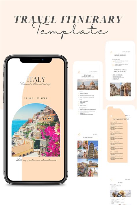 Travel Itinerary Template Itinerary Planning Trip Planning Vacation Planner Travel Planner