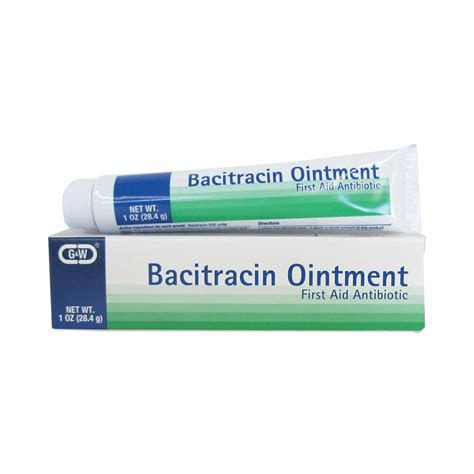 Bacitracin Ointment 500 Unitsgram 1 Oz Tube