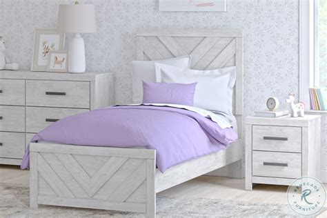 Cayboni Whitewash Youth Panel Bedroom Set From Ashley Furniture