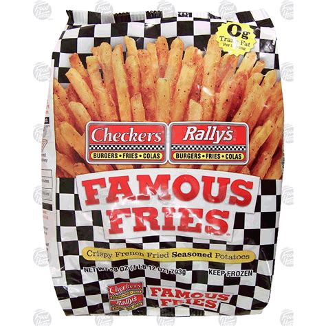 Checkers Rally S Famous Fries Crispy French Fried Seasoned Potato28 Oz Fries Seasoned Potato