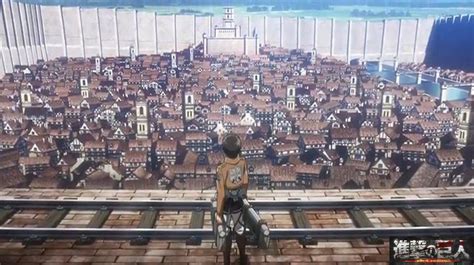 Eren Overlooking City Atop The Wall Attack On Titan Kyojin