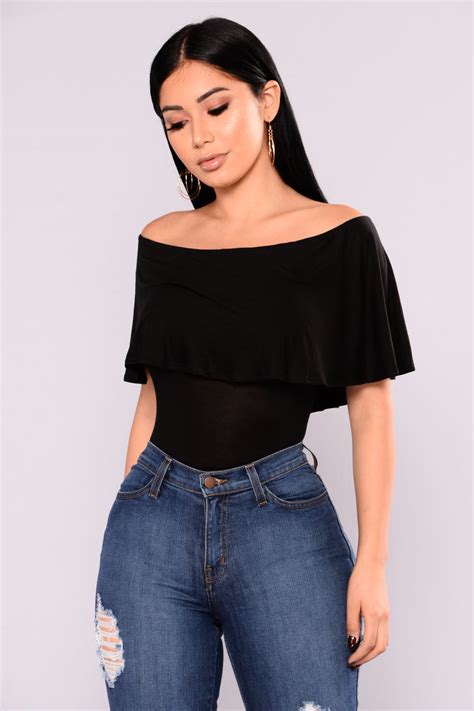 Liliane Bodysuit Black Fashion Nova Bodysuits Fashion Nova