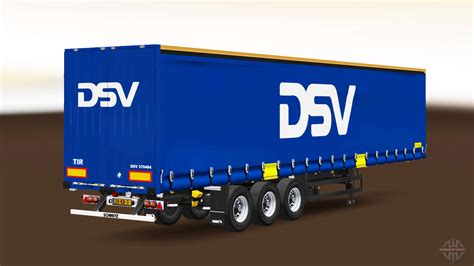 Curtain Semi Trailer Schmitz Cargobull Dsv For Euro Truck Simulator 2