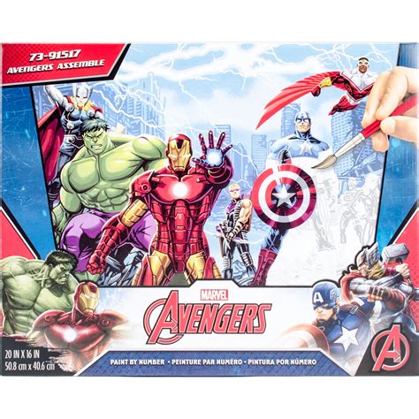 Dimensions Paint Works Avengers Assemble Paint By Number Kit 73 91517