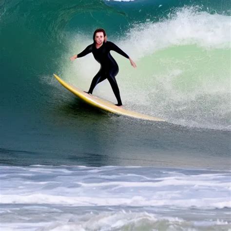 Photo Of Melissa Mccarthy Surfing A Wave Stable Diffusion Openart