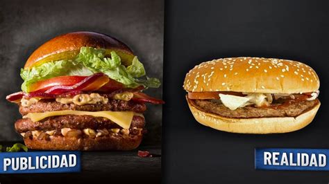 Publicidad Vs Realidad El Fraude De La Comida YouTube