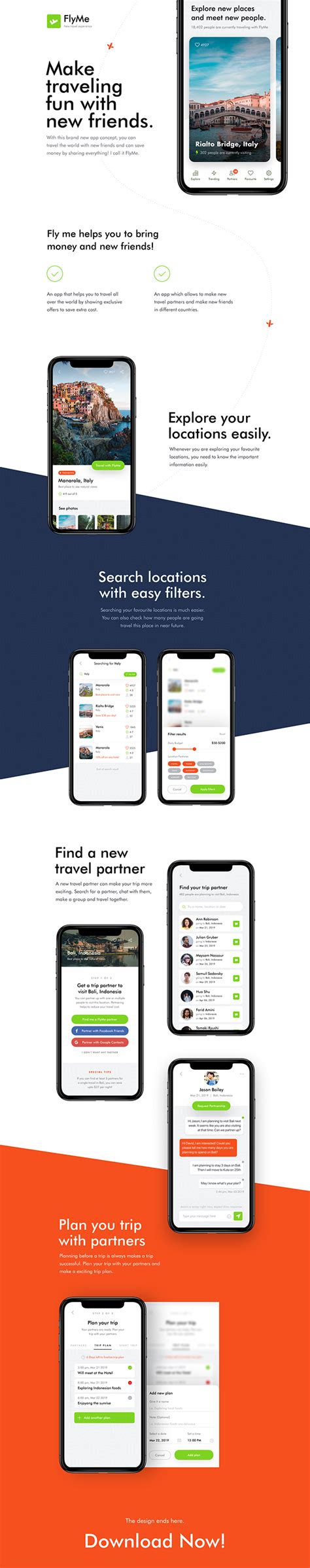 Flyme Travel App Freebie Ui Kit On Behance