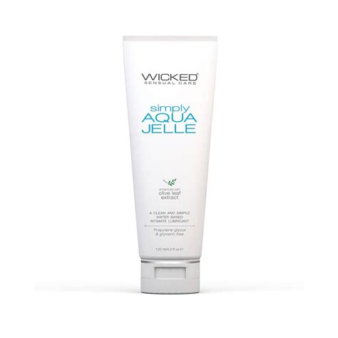 Wicked Simply Aqua Jelle Water Based Premium Anal Lubricant