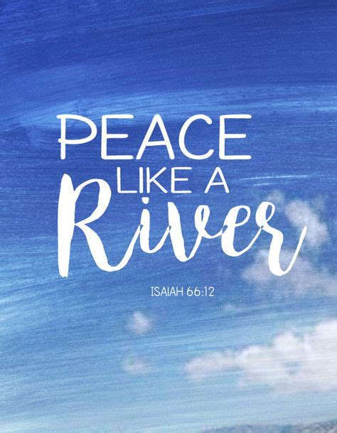 Peace Like A River Art Print Instant Download Inspirational