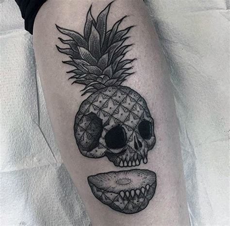 Pineapple Tattoo Designs For Men Inspiration Guide