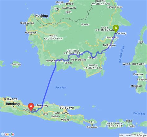 Jarak Dan Waktu Yang Dibutuhkan Dari Kab Purbalingga Ke Kota Bontang