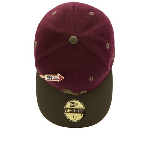 New Era Oakland Athletics Trail Mix 59Fifty Cap Maroon END SG