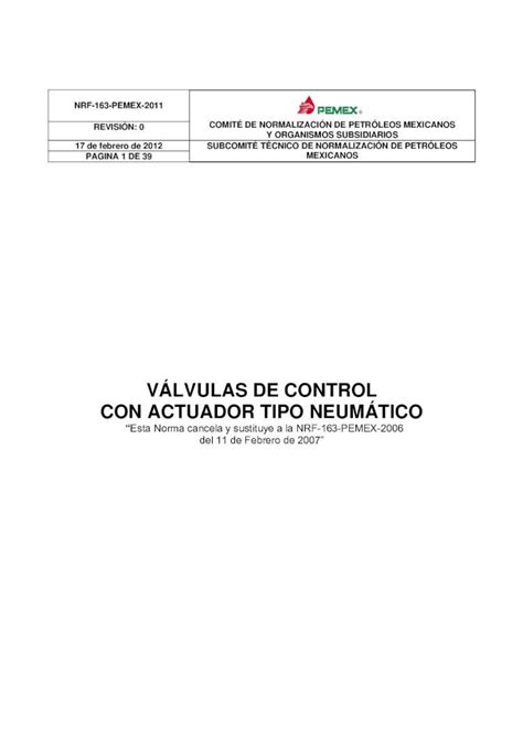 PDF VÁLVULAS DE CONTROL pemex DOKUMEN TIPS