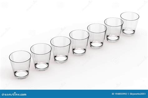 Drink Glasses Clear Drink Glasses Isolated On A White Background