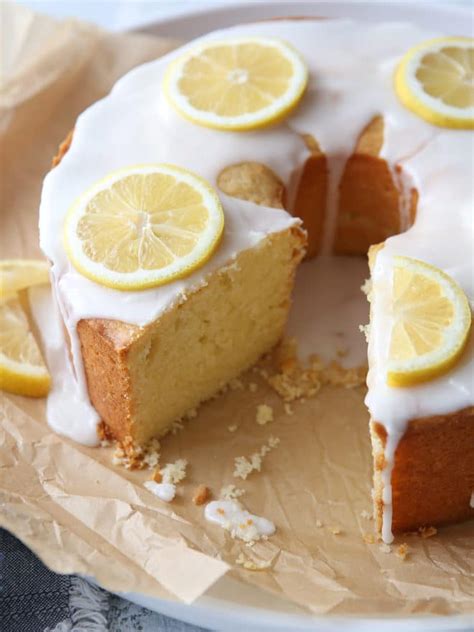 Lemon Cream Cheese Pound Cake - Completely Delicious