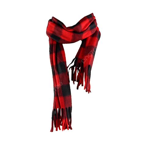 Gambar Scarf Warm Warm Merah Kisi Gaya British Png Dan Clipart