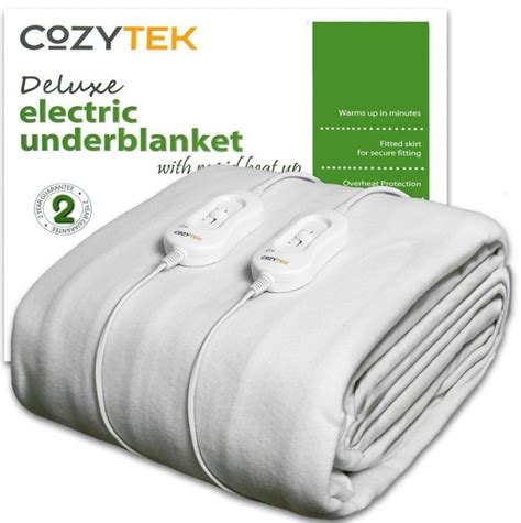 King Size Electric Blanket Dual Controls Amulette