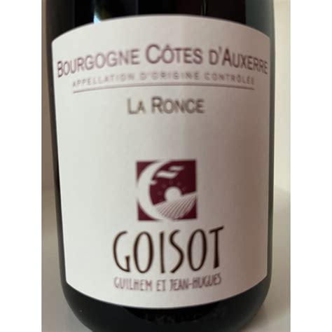 CÔTES D AUXERRE ROUGE CUVEE LA RONCE 2020