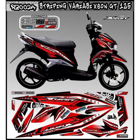 Jual STICKER STRIPING MOTOR YAMAHA XEON GT 125 STIKER VARIASI PREMIUM