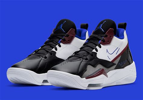 Jordan Zoom 92 Black Blue Burgundy Release Info