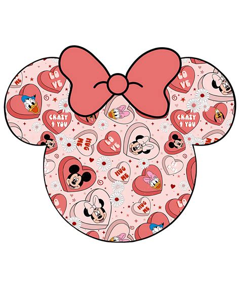 Disney Valentines Day Minnie Head Png Inspire Uplift