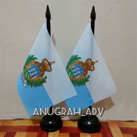 Jual Tiang Kayu Bendera Meja SAN MARINO Shopee Indonesia